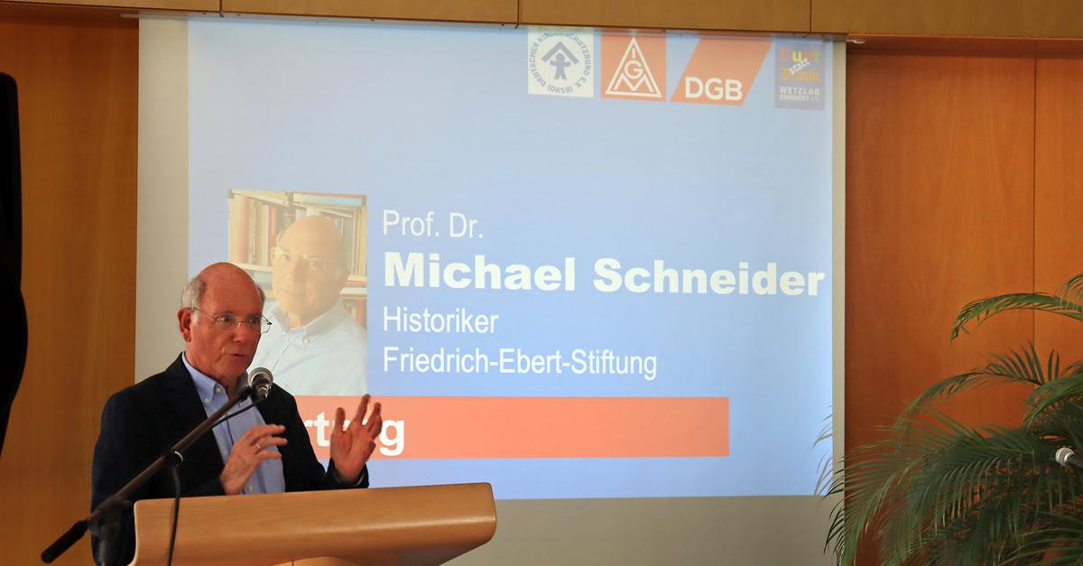 Wetzlarer gedenken des Aus freier Gewerkschaften